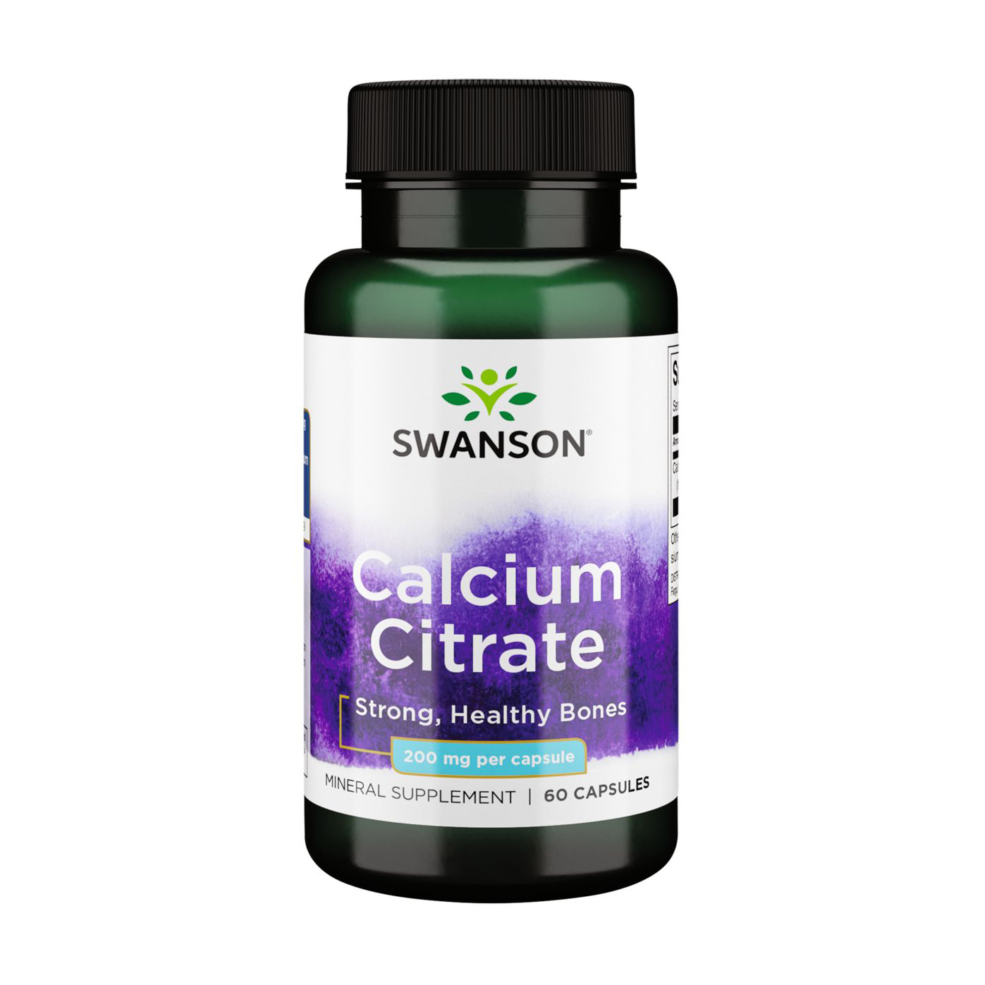 Цитрат кальцію Swanson Calcium Citrate 200 мг, 60 капсул