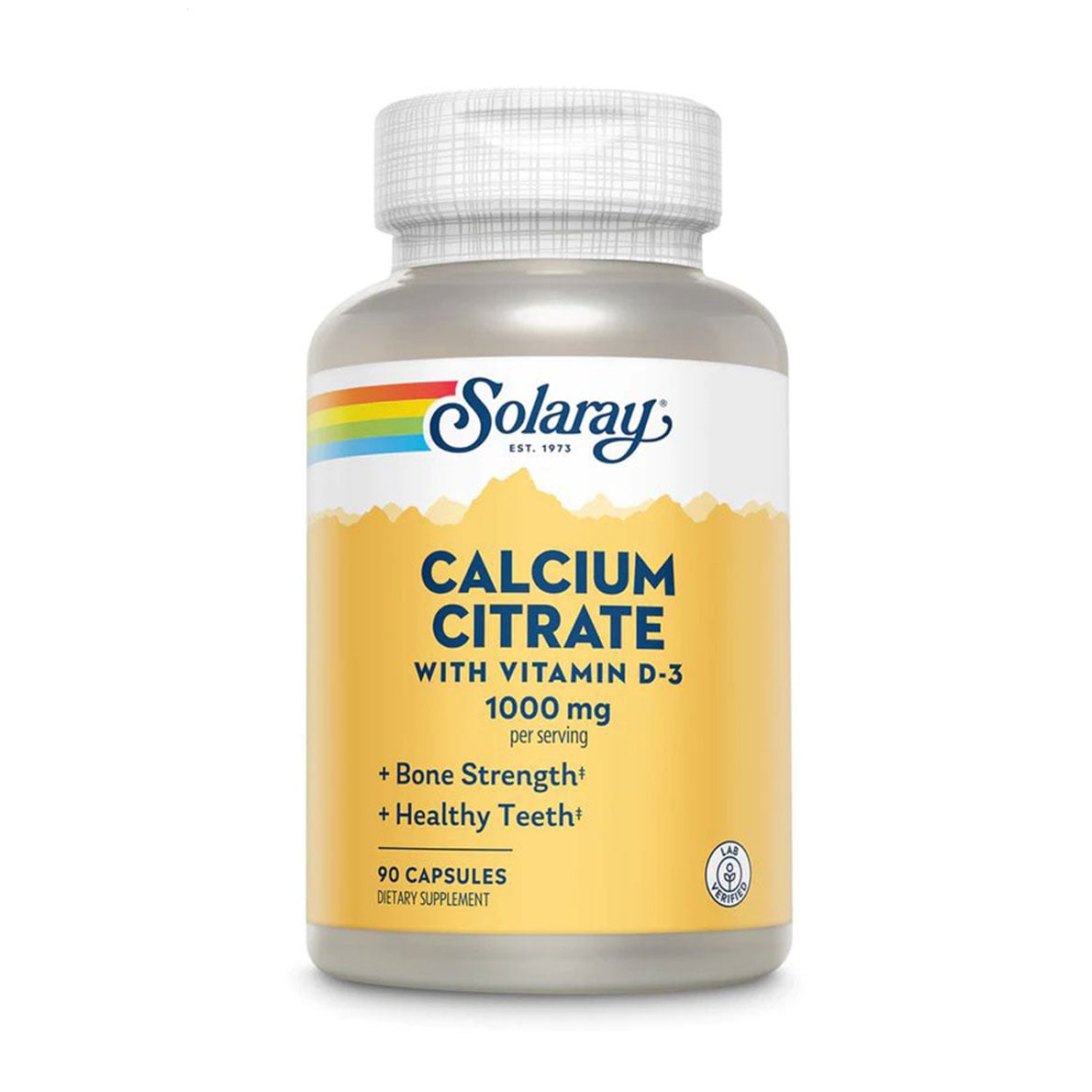 Цитрат кальцію з вітаміном Д-3 Solaray Calcium Citrate With Vitamin D-3, 1000 мг, 90 капсул